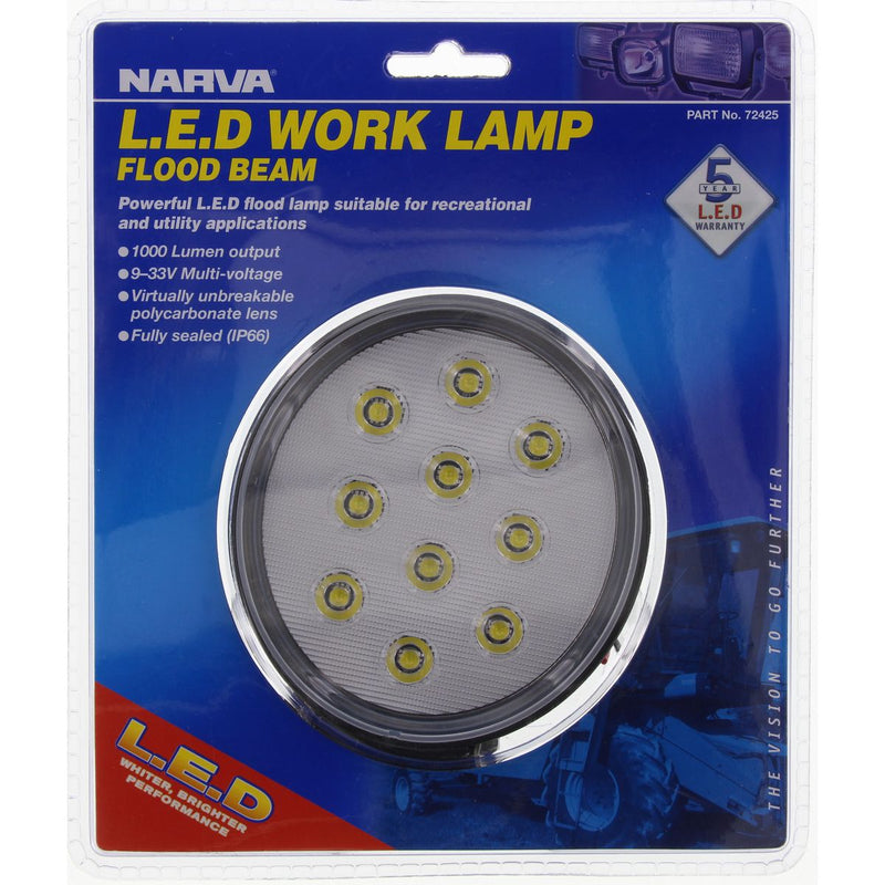 Narva LED Work Lamp Flood Beam 9-33V 72425