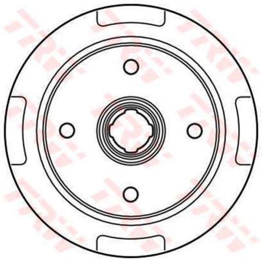 TRW Brake Drum DB4133