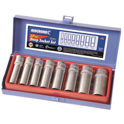 Kincrome Deep Socket Set 8Pc 3/8In Drive Metric 13541