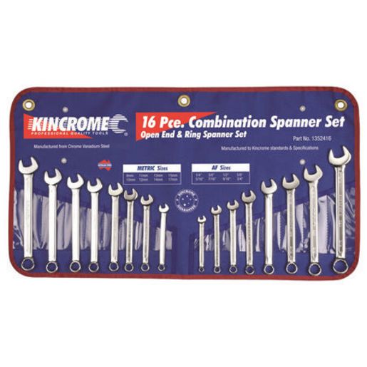 Kincrome Combination Spanner Set 16Pc Metric / Af 1352416