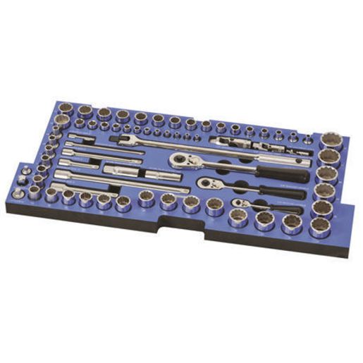 Kincrome Eva Tray Socket & Accessories Set 72Pc 1/4In