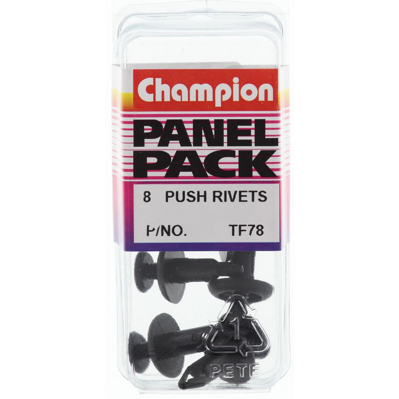 Champion Fasteners Screw Type Black Len: 18mm Hole: 6mm