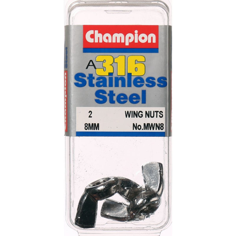 Champion Fasteners Wing Nut Stainless Steel M8X1.25