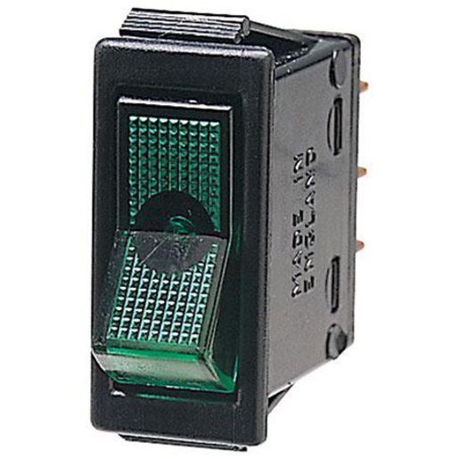 Hella Toggle Switch On/Off Spst 12V Green Illuminated