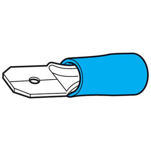 Hella Crimp Terminal Male Blade Blue Terminal Entry 6.3Mm