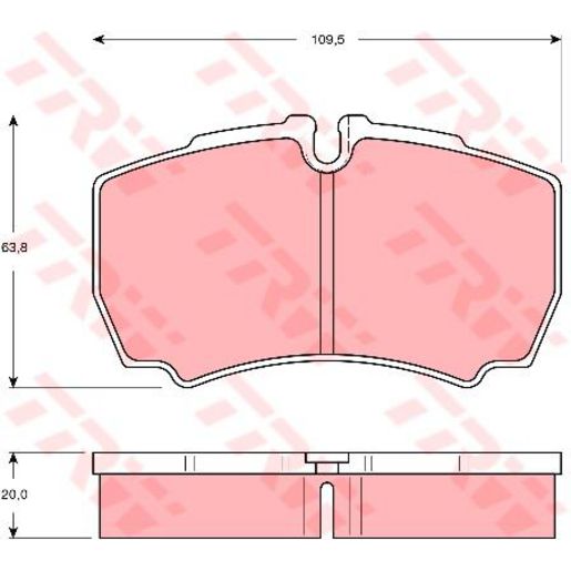 TRW Cotec Brake Pad Set GDB1535