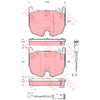 TRW Cotec Brake Pad Set GDB1599