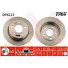 TRW Brake Rotor Pair 258mm Rear DF4223S