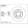 TRW Brake Rotor Single 245mm Rear DF4026S
