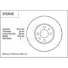 TRW Brake Rotor Single 257mm Front DF2734S