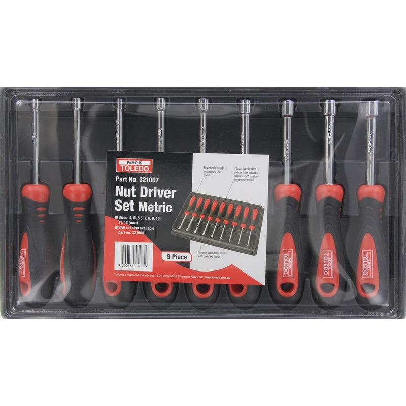 Toledo Nut Driver Set Metric 9 Piece 321007