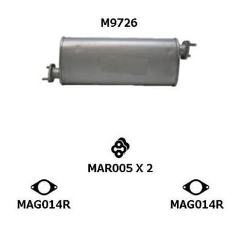 Redback Exhaust Muffler M9726