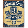 Chevrolet Genuine Parts Metal Sign (32x41cm) MSI1722
