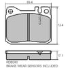 RDA GP Max Brake Pad Set Front RDB243