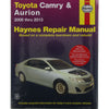 Haynes Repair Manual Suits Toyota Camry & Toyota Aurion