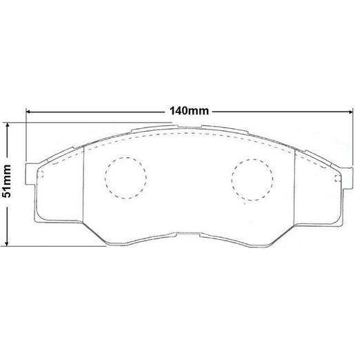 RDA GP Max Brake Pad Set Front RDB1985