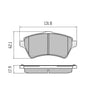 RDA GP Max Brake Pad Set Front RDB1506
