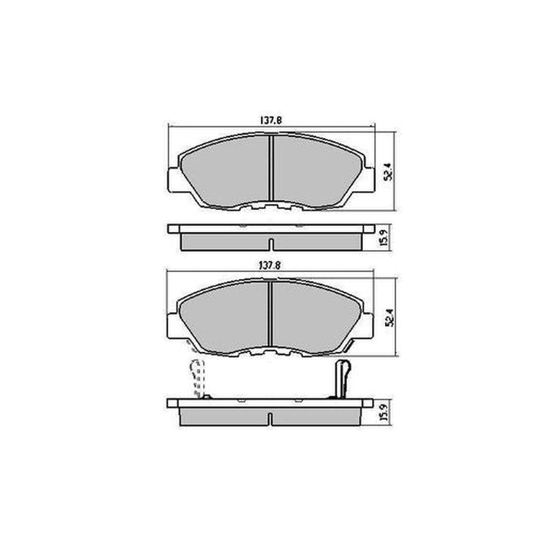 RDA Phantom Ceramic Brake Pad Set Front RDC1391