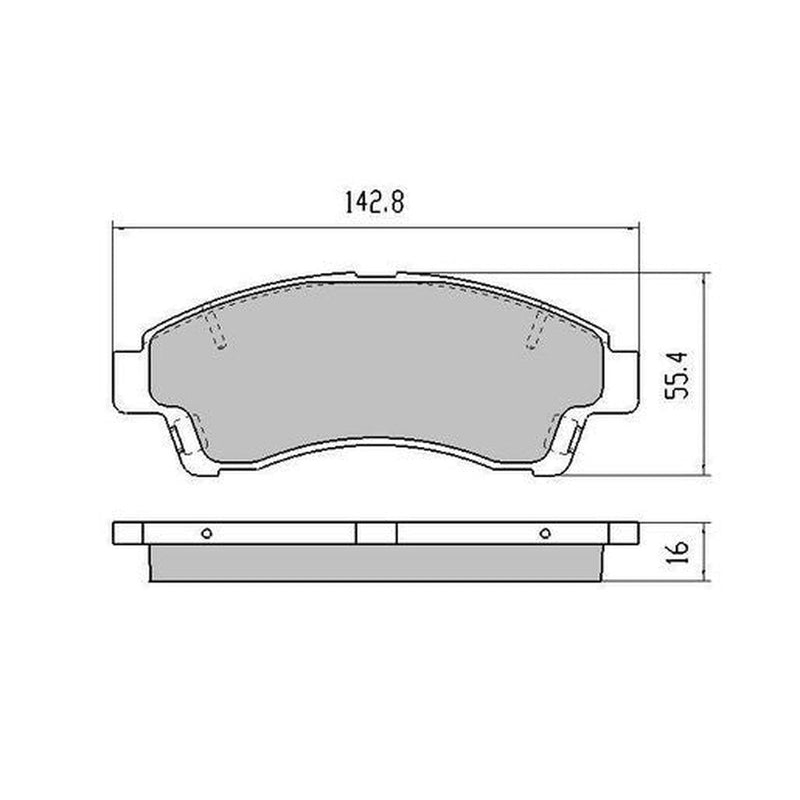 RDA Phantom Ceramic Brake Pad Set Front RDC1322