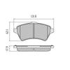 RDA GP Max Brake Pad Set Front RDB1506