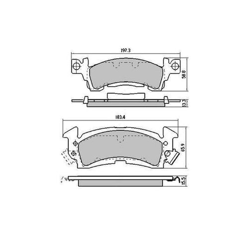 RDA GP Max Brake Pad Set Front RDBS728A