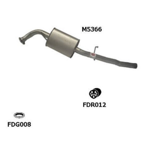 Motoline Exhaust Muffler M5366
