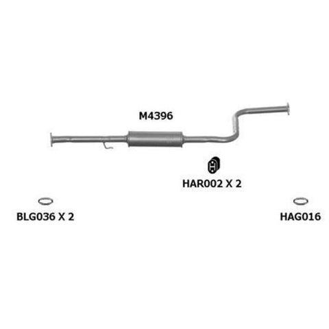 Motoline Exhaust Muffler M4396