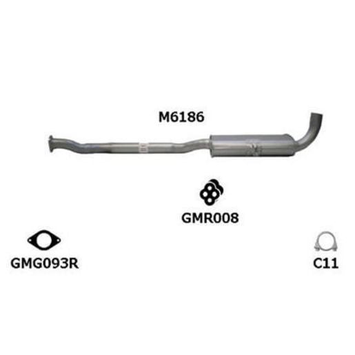 Redback Exhaust Muffler M6186