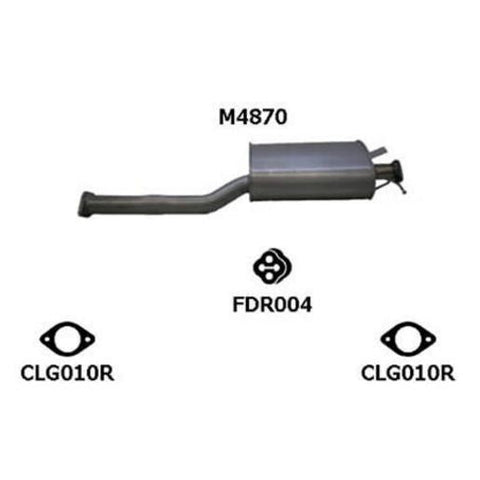 Redback Exhaust Muffler M4870