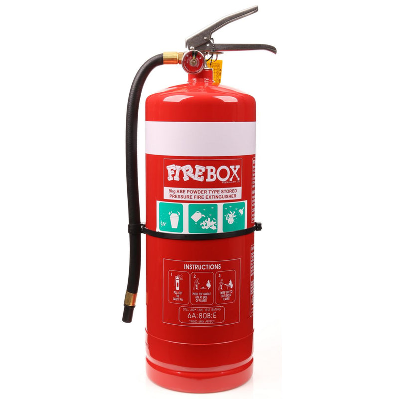 Firebox Fire Extinguisher Dry Chemical Powder ABE 9kg