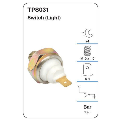 Tridon Oil Pressure Switch TPS031