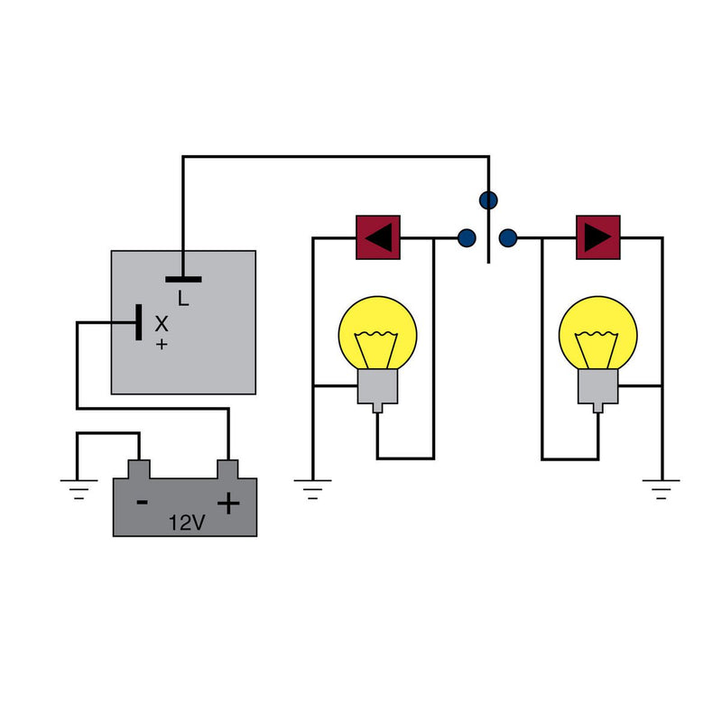 Tridon Flasher Relay 12V 2 Pin HD EP50