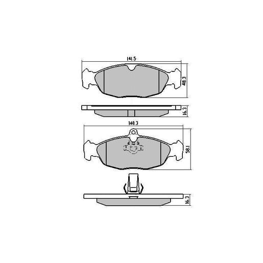 RDA GP Max Brake Pad Set Rear RDB2168