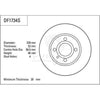 TRW Brake Rotor Single 239mm Front DF1734S