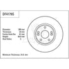 TRW Brake Rotor Pair 280mm Front DF4179S