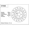TRW Brake Rotor Pair 330mm Rear DF7350S