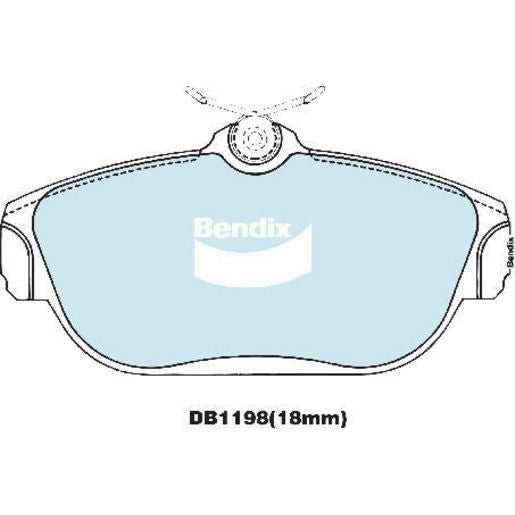 Bendix Euro Brake Pad Set Front DB1198 Euro+