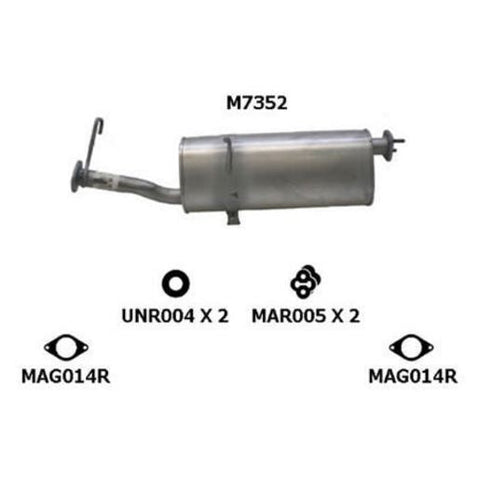 Redback Exhaust Muffler M7352