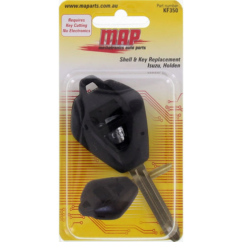MAP Car Remote Shell & Buttons (2 Button) fits Holden