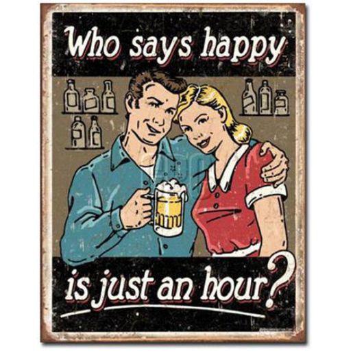 Naparts Garage Sign Happy Hour 1804