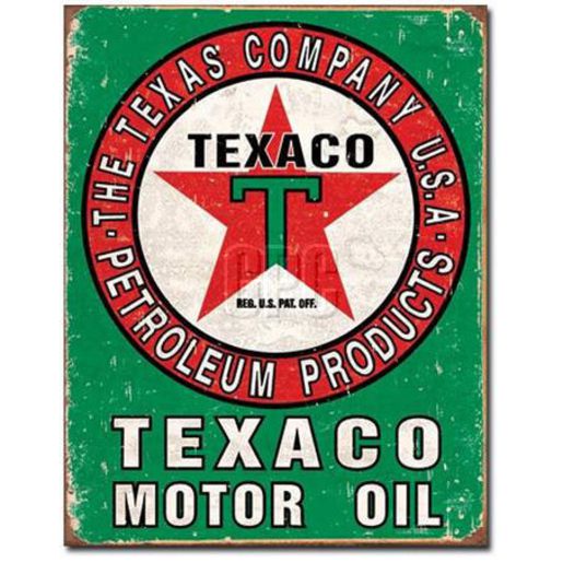 Texaco Motor Oil Metal Sign (32x41cm) MSI1927