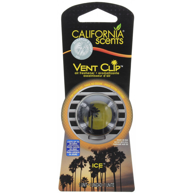 California Scents Air Freshener Vent Clip Ice VC-6205TRMC