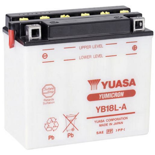 Yuasa Yb18L-A Batt/Mcycle 155063