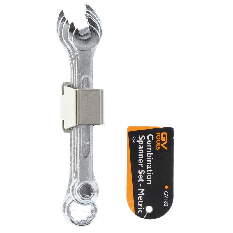 GV Tools 5 Piece Combination Spanner Set Metric GV182