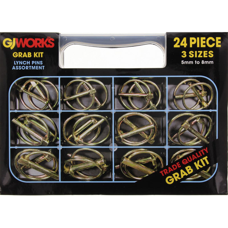 GJ Works Lynch Pins Grab Kit 24pc GKA24
