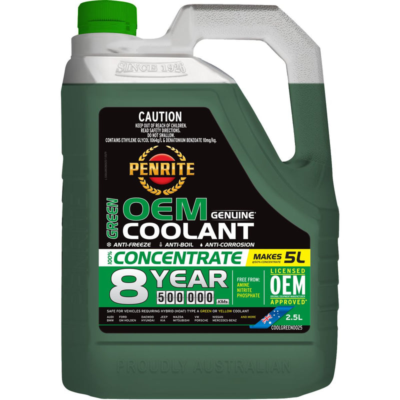 Penrite 7 Year 450,000km Green Coolant Concentrate 2.5L