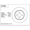 TRW Brake Rotor Single 259.7mm Front DF7330S