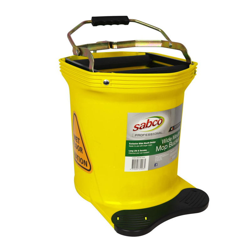 Sabco Wide Mouth 16lt Bucket Yellow SAB37024