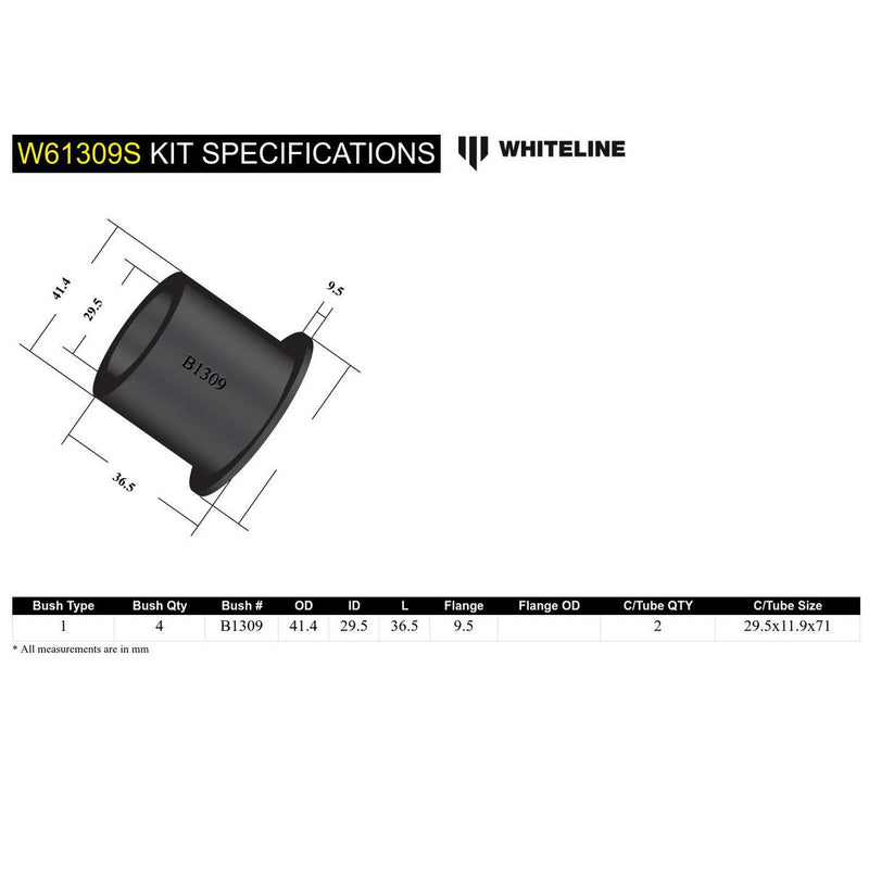 Whiteline W61309S Control Arm Inner Bushing
