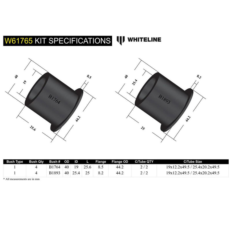 Whiteline W61765 Trailing Arm Bushing